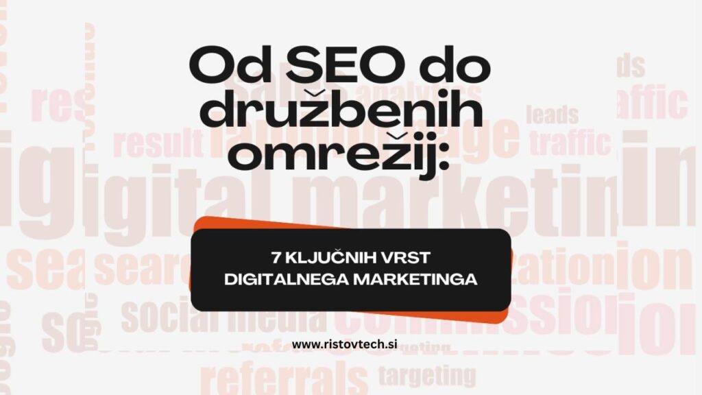 Od SEO do družbenih omrežij