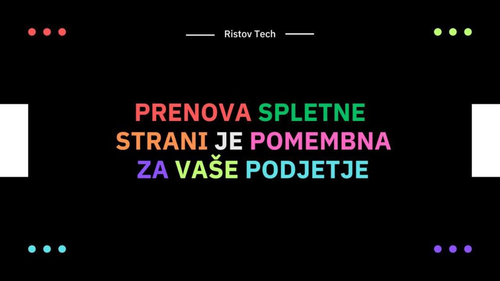 Prenova spletne strani